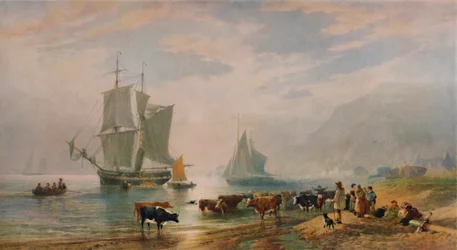 Letni wieczór: bydło lądowe, 1858, 1935