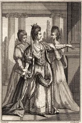 Mary Ann Yates jako Kleopatra w filmie Drydens All for Love ok. 1778 r.