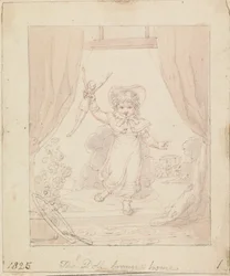 Ilustracja do nowej lalki: lalka przyniesiona do domu