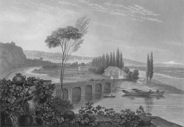 Lyons, u zbiegu Rodanu i Saony, 1827.