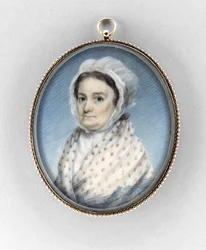 Mary Gould Almy, c.1797-1800 (akwarela na kości słoniowej)