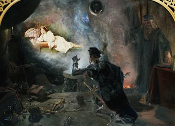 Hrabia Surrey „Widząc Fayre Geraldine w lustrze”, 1853