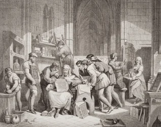 Wprowadzenie do sztuki drukarskiej z „Illustrations of English and Scottish History” tom I
