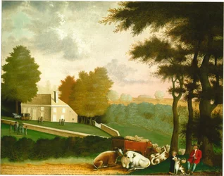 Grób Williama Penna, ok. 1847-1848 (olej na płótnie)