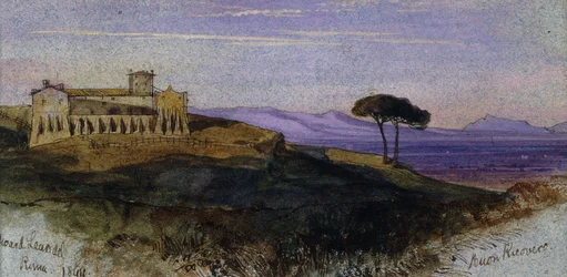 Widok w rzymskiej Kampanii, 1844