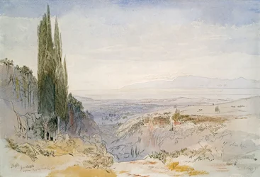 Korfu, Nimphes, 1856 (pióro i atrament oraz toaleta na papierze)