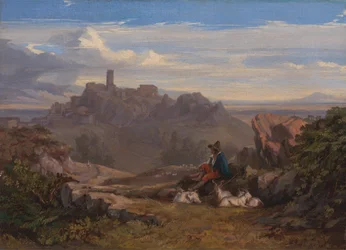 Pejzaż z Goatherd, ca. 1842.