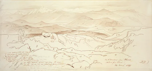 Widok z gór nad Fonią, 1849