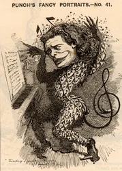 „Anton Rubinstein (1829-1894) Rosyjski pianista, kompozytor i dyrygent, założyciel Konserwatorium w Petersburgu. W londyńskim sezonie koncertowym 1881 zarobił około 10 000 funtów. Jednym z jego utworów była opera „Demon” (1875). Kreskówka Edwy