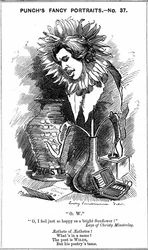 Oscar Wilde (1854-1900) Irlandzki dramaturg, powieściopisarz, poeta i dowcip. Karykatura Edwarda Linleya Sambourne