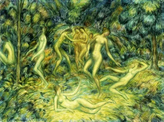 Tańczące nimfy, 1918