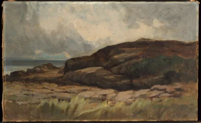 Bez tytułu (krajobraz ze skałami)