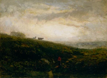 Krowy bez tytułu schodzące ze wzgórza, 1881 r.