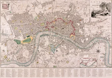 Mapa Londynu, 1797