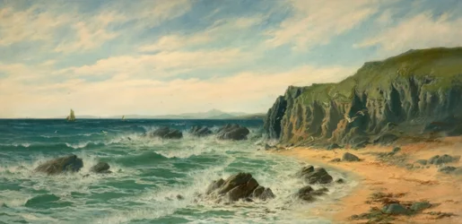Scena przybrzeżna, 1887.