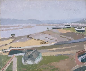 Towy Estuary, Ferryside (olej na płycie)