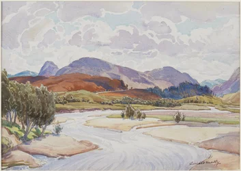 Na Spey, ok. 1935 (akwarela)
