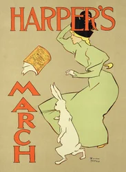 Reprodukcja amerykańskiego plakatu reklamującego „Harper