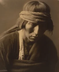 Hastobiga, szaman z Navaho, 1904 (zdjęcie)