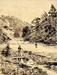 Trójniki: Trójniki w Ovington, ok.1880 (akwaforta)