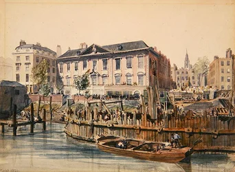 Hala handlarzy ryb i budynek London Bridge