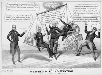 Zważone i uznane za brakujące, opublikowane przez HR Robinson, Nowy Jork, 1844
