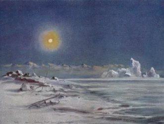 Patrząc na zachód od Cape Evans, 1911, 1913