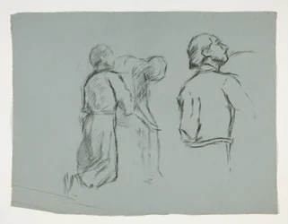 Studia figuralne dla Rycerzy Sir Galahada, z The Quest of the Holy Graal (seria piętnastu obrazów dla Biblioteki Publicznej w Bostonie, ukończona w 1901)