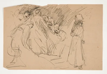 Galahad and the Captive Virtues, studium do The Quest of the Holy Graal (seria piętnastu obrazów dla Biblioteki Publicznej w Bostonie, ukończona w 1901)