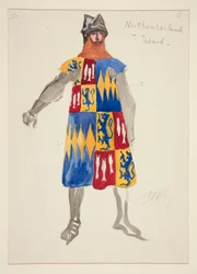 Northumberland - Tabard, szkic kostiumu dla Henry