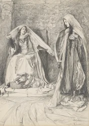 Rebeka i Rowena, ilustracja do Ivanhoe