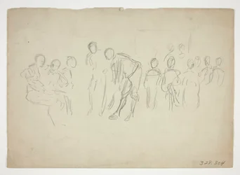 Szkic tłumu - niezidentyfikowana ilustracja