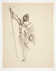 Study for Crusaders Sighting Jerusalem (obraz olejny)