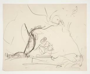 Study for The Quest of the Holy Graal (seria piętnastu obrazów dla Biblioteki Publicznej w Bostonie, ukończona w 1901)