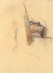 Study for The Spirit of Light - dekoracja ścienna w State Capitol Building w Harrisburgu, Pensylwania, 1902-1911 (wykonane przez Johna Singera Sargenta)