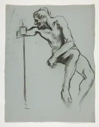 Study for The Spirit of Vulcan, Genius of the Workers in Iron and Steel, capitol rotunda, Harrisburg, Pensylwania