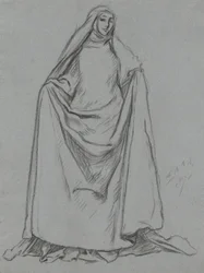 Studium kobiecej sylwetki (verso: męskiej)