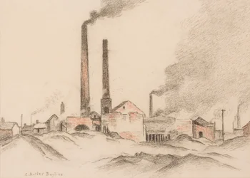 Cegielnia (pastel na papierze)