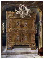 Późnogotycki schrank, 1910.