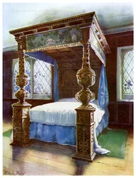 Łóżko Littlecote, 1910.