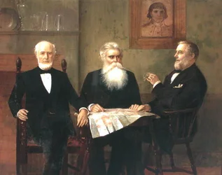 Charles Edwin Wilbour z dwoma kuzynami (olej na płótnie)