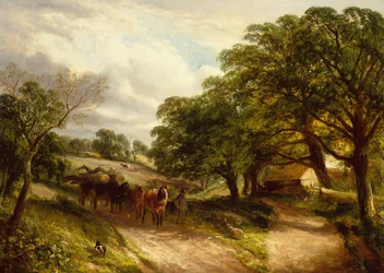 Carting Timber (olej na płótnie)
