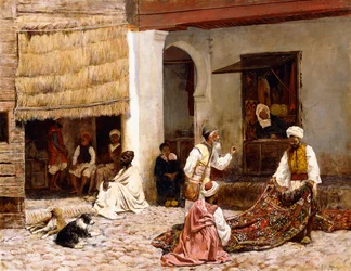 Bazar dywanów, Tanger, 1878