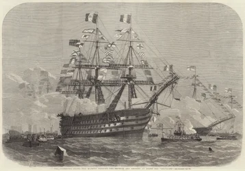 Święta Cherbourga, Jej Wysokość odwiedza cesarza i cesarzową na pokładzie Bretanii