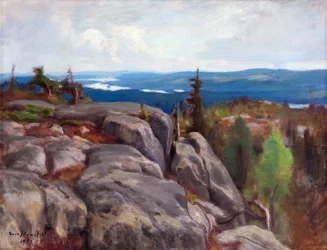 Krajobraz (Maisema z Koli) - Paysage de Koli - par Eero (Erik) Jarnefelt (Jaernefelt) (1863-1937)
