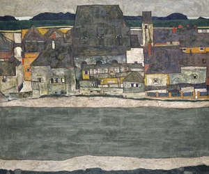Domy nad rzeką Stare Miasto, 1914