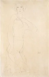 Naga dziewczyna; Madchenakt, 1912