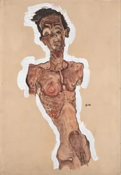 Autoportret nagi, 1910