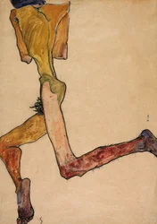 Leżący akt męski, 1910