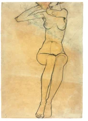 Siedzący akt, 1910
